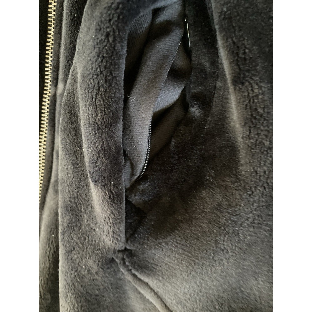 Athleta Triumph Hoodie Black Womans Size Small Zipper Pocket Cozy - Picture 4 of 11